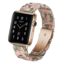 Load image into Gallery viewer, Resin Watch Band For Apple Watch 6 5 4 3 2 44mm 40mm transparent strap Bracelet For iWatch Band Replacement Series 6 5 4 3 38 42
