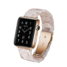 Load image into Gallery viewer, Resin Watch Band For Apple Watch 6 5 4 3 2 44mm 40mm transparent strap Bracelet For iWatch Band Replacement Series 6 5 4 3 38 42
