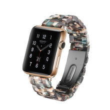 Load image into Gallery viewer, Resin Watch Band For Apple Watch 6 5 4 3 2 44mm 40mm transparent strap Bracelet For iWatch Band Replacement Series 6 5 4 3 38 42
