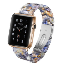 Load image into Gallery viewer, Resin Watch Band For Apple Watch 6 5 4 3 2 44mm 40mm transparent strap Bracelet For iWatch Band Replacement Series 6 5 4 3 38 42
