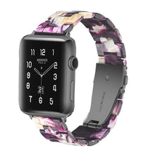 Load image into Gallery viewer, Resin Watch Band For Apple Watch 6 5 4 3 2 44mm 40mm transparent strap Bracelet For iWatch Band Replacement Series 6 5 4 3 38 42
