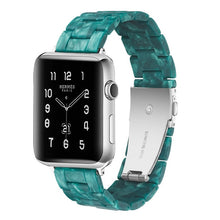 Load image into Gallery viewer, Resin Watch Band For Apple Watch 6 5 4 3 2 44mm 40mm transparent strap Bracelet For iWatch Band Replacement Series 6 5 4 3 38 42
