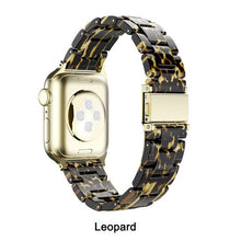 Load image into Gallery viewer, Resin Watch Band For Apple Watch 6 5 4 3 2 44mm 40mm transparent strap Bracelet For iWatch Band Replacement Series 6 5 4 3 38 42
