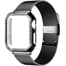 Load image into Gallery viewer, Case+Strap for Apple Watch band 44mm 40mm iWatch 42mm 38mm 44 mm Stainless steel Magnetic Loop bracelet apple watch 5 4 3 6 SE
