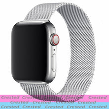 Load image into Gallery viewer, Metal Loop For apple watch band 44mm 40mm belt smartwatch Stainless steel watchband bracelet iWatch 6 5 4 3 38mm 42 mm Strap
