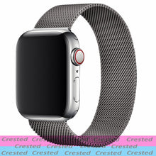 Load image into Gallery viewer, Metal Loop For apple watch band 44mm 40mm belt smartwatch Stainless steel watchband bracelet iWatch 6 5 4 3 38mm 42 mm Strap
