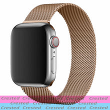 Load image into Gallery viewer, Metal Loop For apple watch band 44mm 40mm belt smartwatch Stainless steel watchband bracelet iWatch 6 5 4 3 38mm 42 mm Strap
