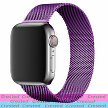 Load image into Gallery viewer, Metal Loop For apple watch band 44mm 40mm belt smartwatch Stainless steel watchband bracelet iWatch 6 5 4 3 38mm 42 mm Strap
