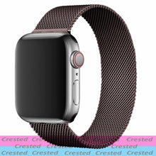 Load image into Gallery viewer, Metal Loop For apple watch band 44mm 40mm belt smartwatch Stainless steel watchband bracelet iWatch 6 5 4 3 38mm 42 mm Strap
