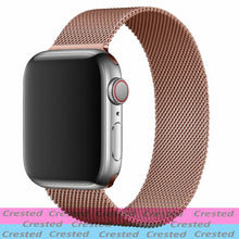 Load image into Gallery viewer, Metal Loop For apple watch band 44mm 40mm belt smartwatch Stainless steel watchband bracelet iWatch 6 5 4 3 38mm 42 mm Strap
