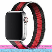 Load image into Gallery viewer, Metal Loop For apple watch band 44mm 40mm belt smartwatch Stainless steel watchband bracelet iWatch 6 5 4 3 38mm 42 mm Strap
