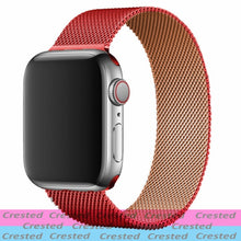 Load image into Gallery viewer, Metal Loop For apple watch band 44mm 40mm belt smartwatch Stainless steel watchband bracelet iWatch 6 5 4 3 38mm 42 mm Strap
