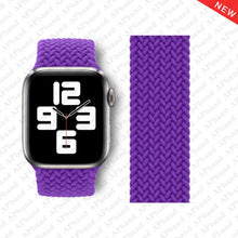 Load image into Gallery viewer, Braided Solo Loop For Apple Watch band 44mm 40mm 42mm 38mm Fabric Nylon Elastic Belt Bracelet iWatch 3 4 5 SE 6 Strap
