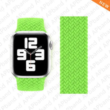 Load image into Gallery viewer, Braided Solo Loop For Apple Watch band 44mm 40mm 42mm 38mm Fabric Nylon Elastic Belt Bracelet iWatch 3 4 5 SE 6 Strap
