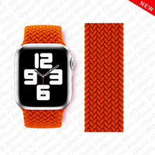 Load image into Gallery viewer, Braided Solo Loop For Apple Watch band 44mm 40mm 42mm 38mm Fabric Nylon Elastic Belt Bracelet iWatch 3 4 5 SE 6 Strap
