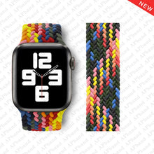 Load image into Gallery viewer, Braided Solo Loop For Apple Watch band 44mm 40mm 42mm 38mm Fabric Nylon Elastic Belt Bracelet iWatch 3 4 5 SE 6 Strap
