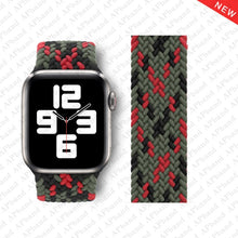 Load image into Gallery viewer, Braided Solo Loop For Apple Watch band 44mm 40mm 42mm 38mm Fabric Nylon Elastic Belt Bracelet iWatch 3 4 5 SE 6 Strap
