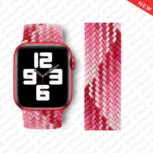 Load image into Gallery viewer, Braided Solo Loop For Apple Watch band 44mm 40mm 42mm 38mm Fabric Nylon Elastic Belt Bracelet iWatch 3 4 5 SE 6 Strap
