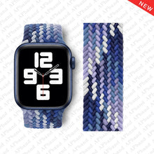 Load image into Gallery viewer, Braided Solo Loop For Apple Watch band 44mm 40mm 42mm 38mm Fabric Nylon Elastic Belt Bracelet iWatch 3 4 5 SE 6 Strap
