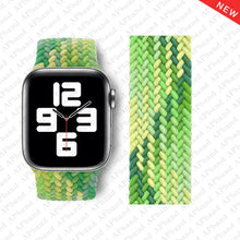 Load image into Gallery viewer, Braided Solo Loop For Apple Watch band 44mm 40mm 42mm 38mm Fabric Nylon Elastic Belt Bracelet iWatch 3 4 5 SE 6 Strap
