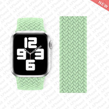 Load image into Gallery viewer, Braided Solo Loop For Apple Watch band 44mm 40mm 42mm 38mm Fabric Nylon Elastic Belt Bracelet iWatch 3 4 5 SE 6 Strap
