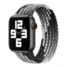 Load image into Gallery viewer, Braided Solo Loop For Apple Watch band 44mm 40mm 42mm 38mm Fabric Nylon Elastic Belt Bracelet iWatch Series 3 4 5 SE 6 Strap
