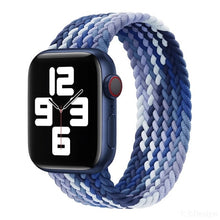 Load image into Gallery viewer, Braided Solo Loop For Apple Watch band 44mm 40mm 42mm 38mm Fabric Nylon Elastic Belt Bracelet iWatch Series 3 4 5 SE 6 Strap
