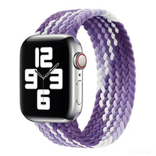 Load image into Gallery viewer, Braided Solo Loop For Apple Watch band 44mm 40mm 42mm 38mm Fabric Nylon Elastic Belt Bracelet iWatch Series 3 4 5 SE 6 Strap
