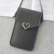 Load image into Gallery viewer, Phone Wallets Transparent Touch Screen Mobile Phone Bag Pouch Women Phone Purse Messenger Bags Small Flap Bag Mini Shoulder Bag
